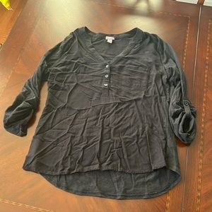 *LAST CHANCE* Women’s Black Merona 3/4 sleeve Size M GC